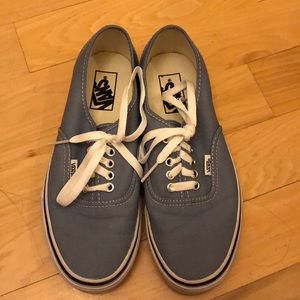 Light blue lace up vans